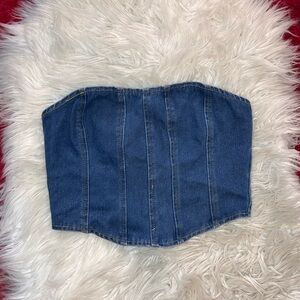 SHEIN Blue Denim Top